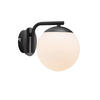 WANDLEUCHTE 16/20 cm   - Schwarz, KONVENTIONELL, Glas/Metall (16/20cm) - Nordlux