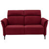 2-SITZER-SOFA  in Mikrofaser Rot  - Rot/Schwarz, KONVENTIONELL, Textil/Metall (178/103/95cm) - Dieter Knoll