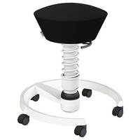 BÜROHOCKER 55/45,66/55 cm  - Schwarz/Weiß, Basics, Kunststoff/Textil (55/45,66/55cm) - Aeris