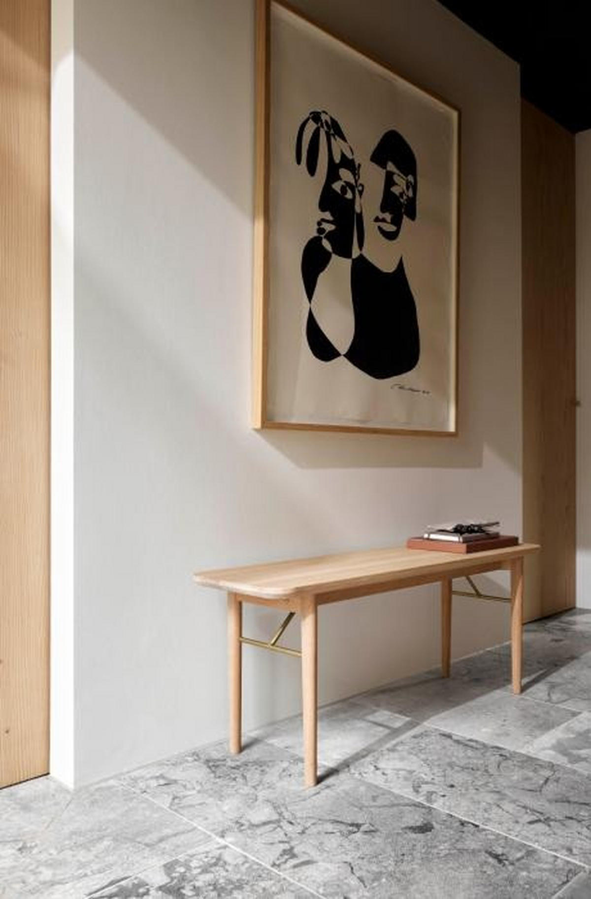 BÄNK  i trä ek Bianco  - ek Bianco, Design, trä (120/47/35cm) - Skovby