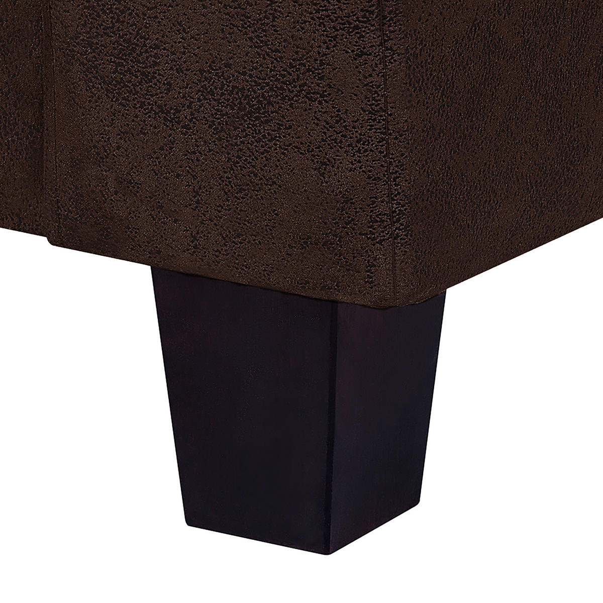 SITZGARNITUR in Lederlook Dunkelbraun  - Dunkelbraun, Design, Textil (92/80/89cm) - Livetastic