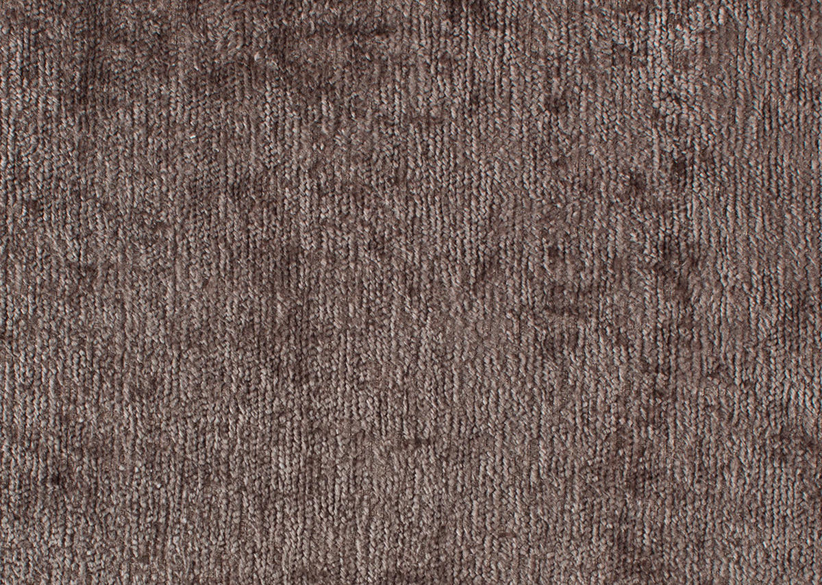 ECKSOFA Braun Chenille  - Silberfarben/Braun, KONVENTIONELL, Textil/Metall (284/143cm) - Carryhome