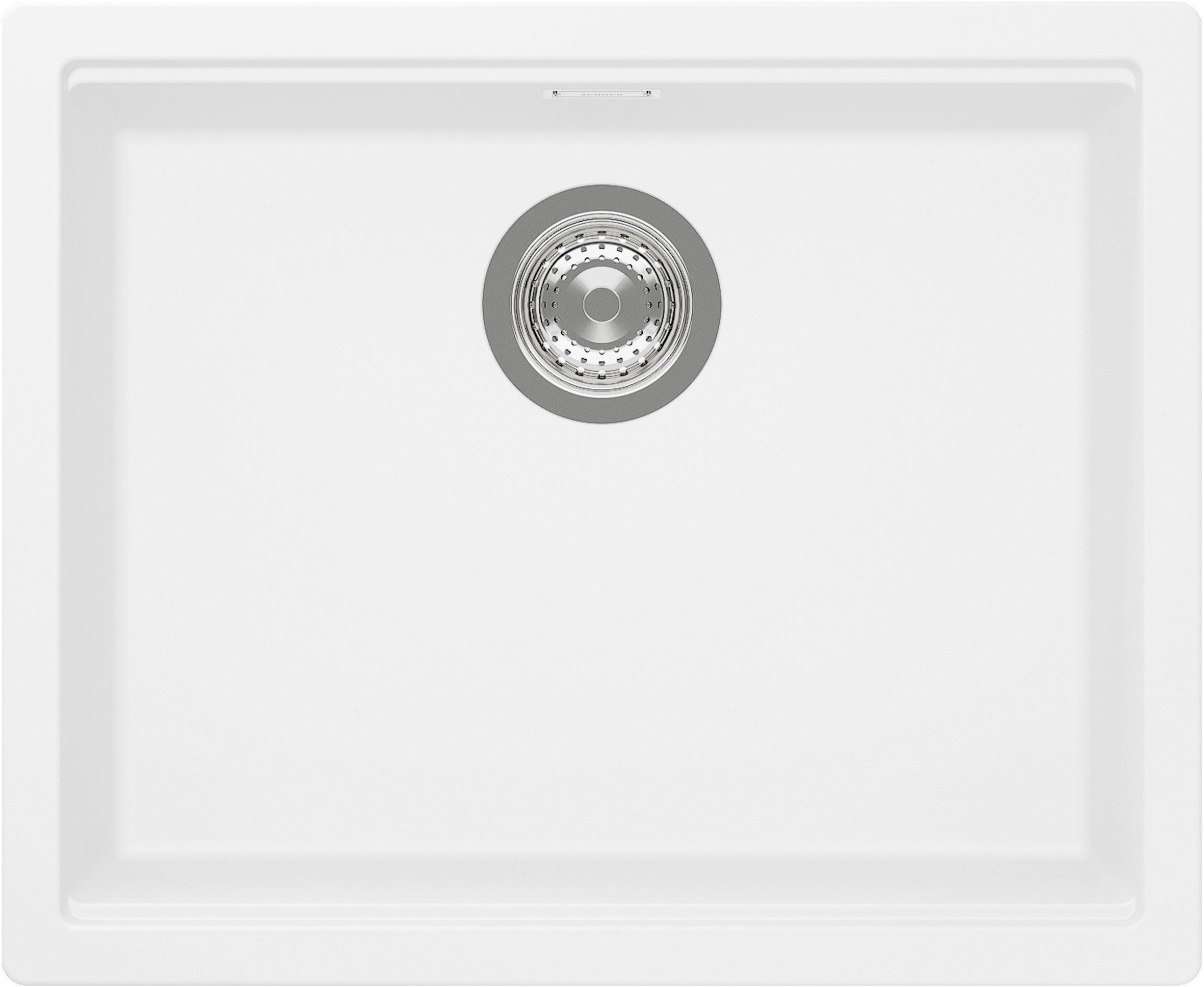 SPÜLE KIRN100LADAY  - Weiß, Basics, Stein (55,6/28,9/45,6cm) - Schock
