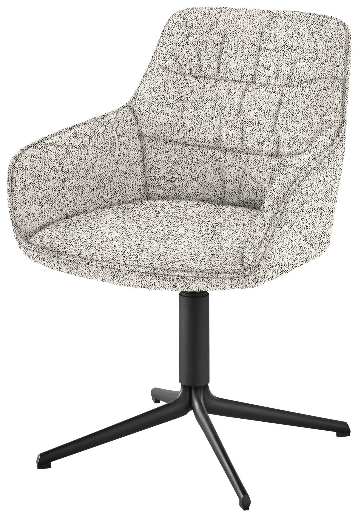 ARMLEHNSTUHL  in Eisen Bouclé  - Champagner, Design, Textil/Metall (62/87/61cm) - Musterring
