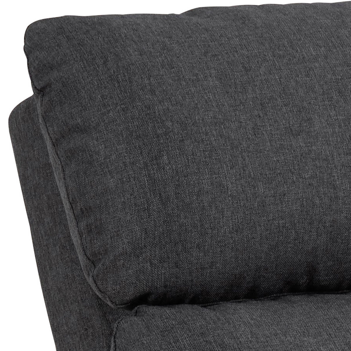 FERNSEHSESSEL in Flachgewebe Grau  - Schwarz/Grau, Konventionell, Textil/Metall (93,5/99/67cm) - MID.YOU