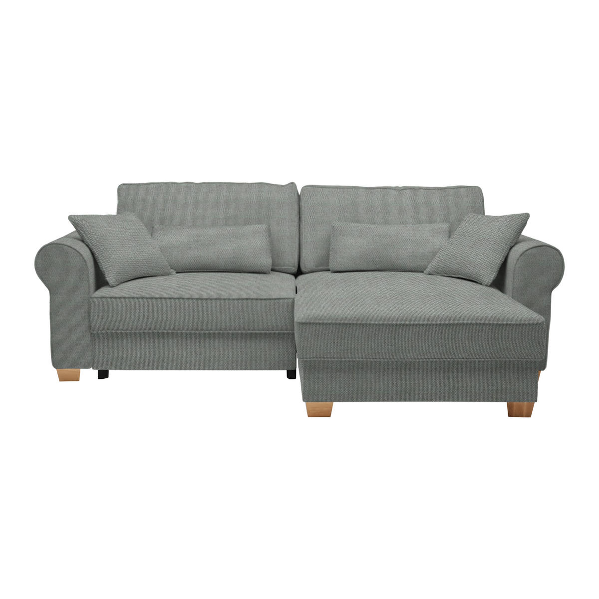 HÖRNSOFFA i grå  - grå, Modern, trämaterial/trä (255/185cm) - MID.YOU