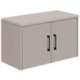 AUFSATZSCHRANK 72/43/36 cm   - Kaschmir/Schwarz, Basics, Holzwerkstoff/Metall (72/43/36cm) - Xora