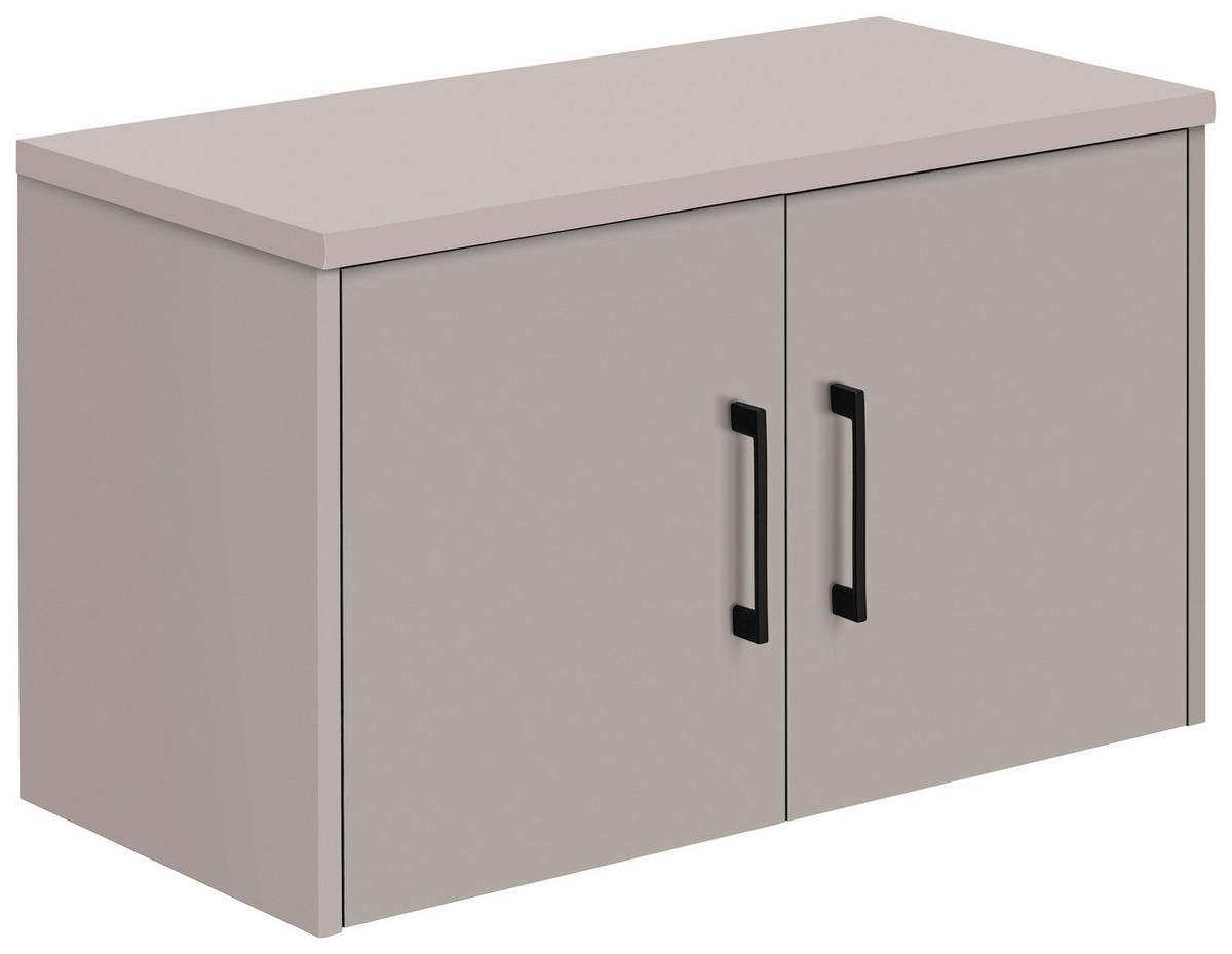 SZEKRÉNYRÁTÉT  - kasmírszínű/fekete, Basics, faalapú anyag/fém (72/43/36cm) - Xora