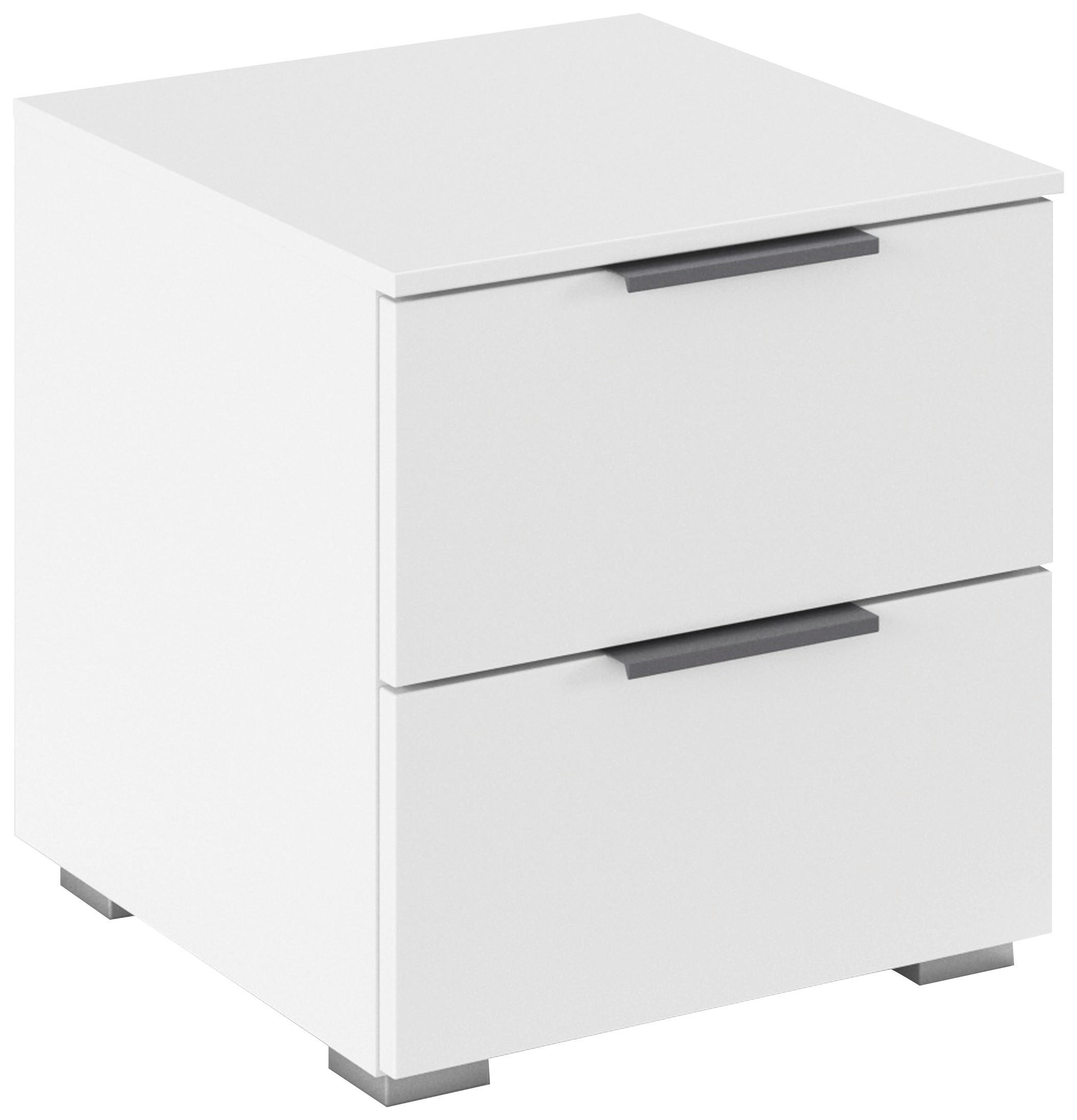 Noptieră, 40/42/42 cm, alb