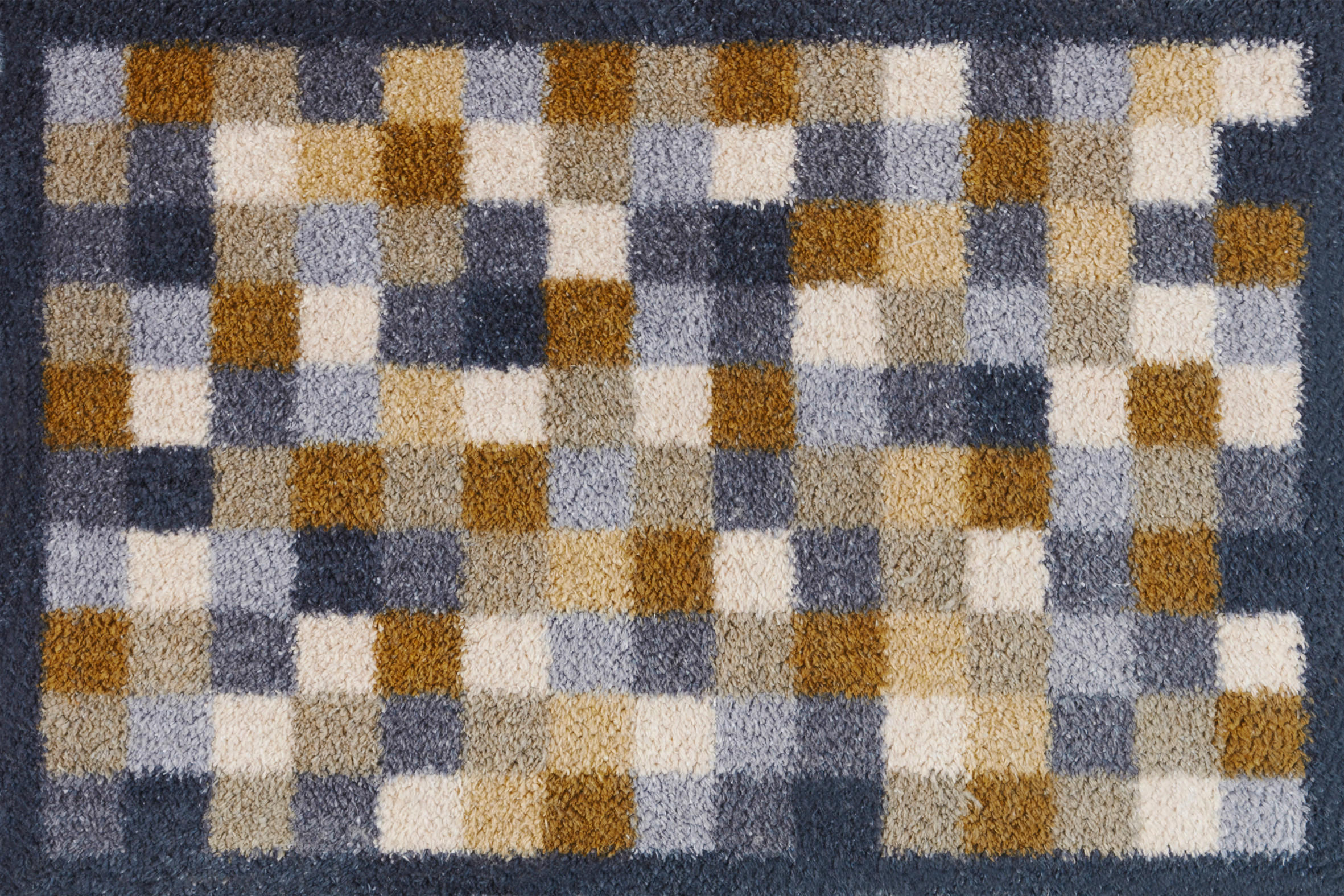 FUßMATTE 40/60 cm Neutral Squares  - Beige, Design, Kunststoff/Textil (40/60cm) - wash+dry