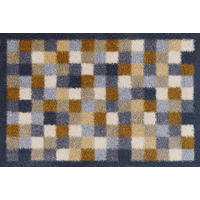 FUßMATTE 40/60 cm Neutral Squares  - Beige, Design, Kunststoff/Textil (40/60cm) - wash+dry