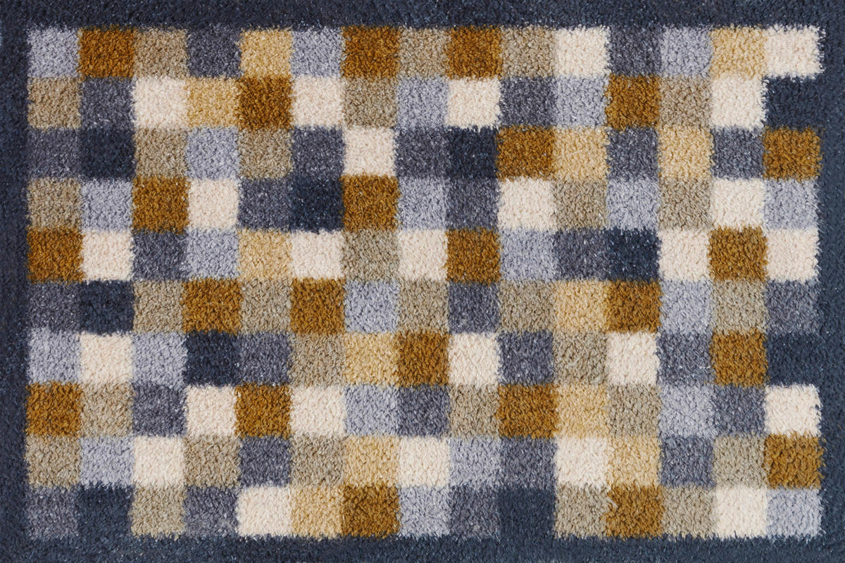 FUßMATTE 40/60 cm Neutral Squares  - Beige, Design, Kunststoff/Textil (40/60cm) - wash+dry