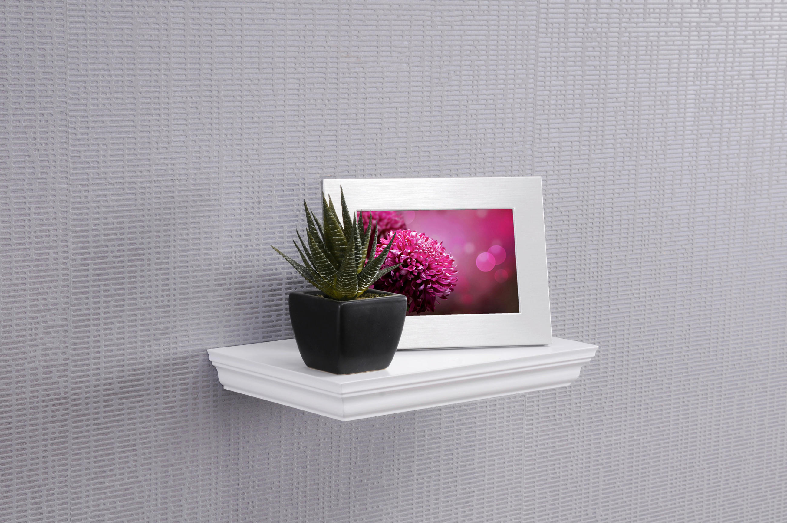 WANDBOARD Weiß  - Weiß, Basics, Holzwerkstoff (30/3,8/19,5cm) - Carryhome