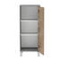 SEITENSCHRANK 40,5/103,5/33 cm - Eichefarben/Silberfarben, Design, Holzwerkstoff/Metall (40,5/103,5/33cm) - Stylife SEITENSCHRANK 40,5/103,5/33 cm - Eichefarben/Silberfarben, Design, Holzwerkstoff/Metall (40,5/103,5/33cm) - Stylife