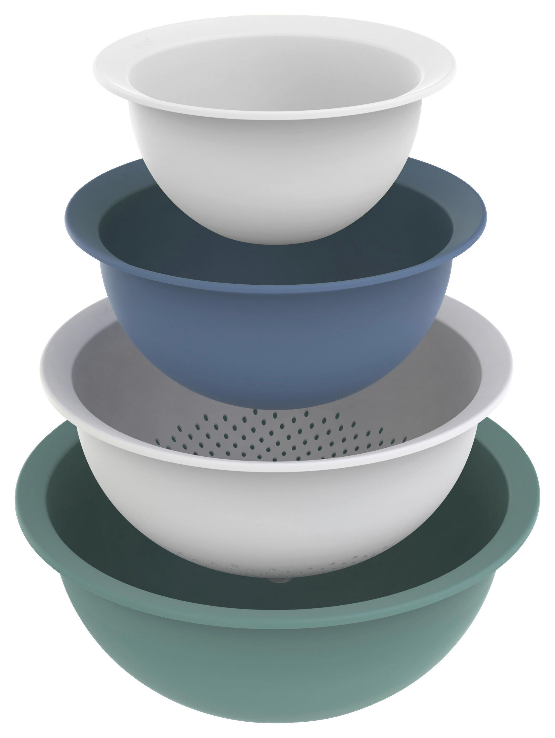 TÁLSZETT  - kékesszürke/fehér, Basics, műanyag (30/30/13cm) - Rotho