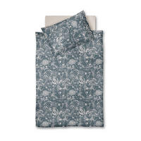 BETTWÄSCHE Makosatin 140/200 cm  - Greige/Graublau, Basics, Textil (140/200cm) - Fleuresse