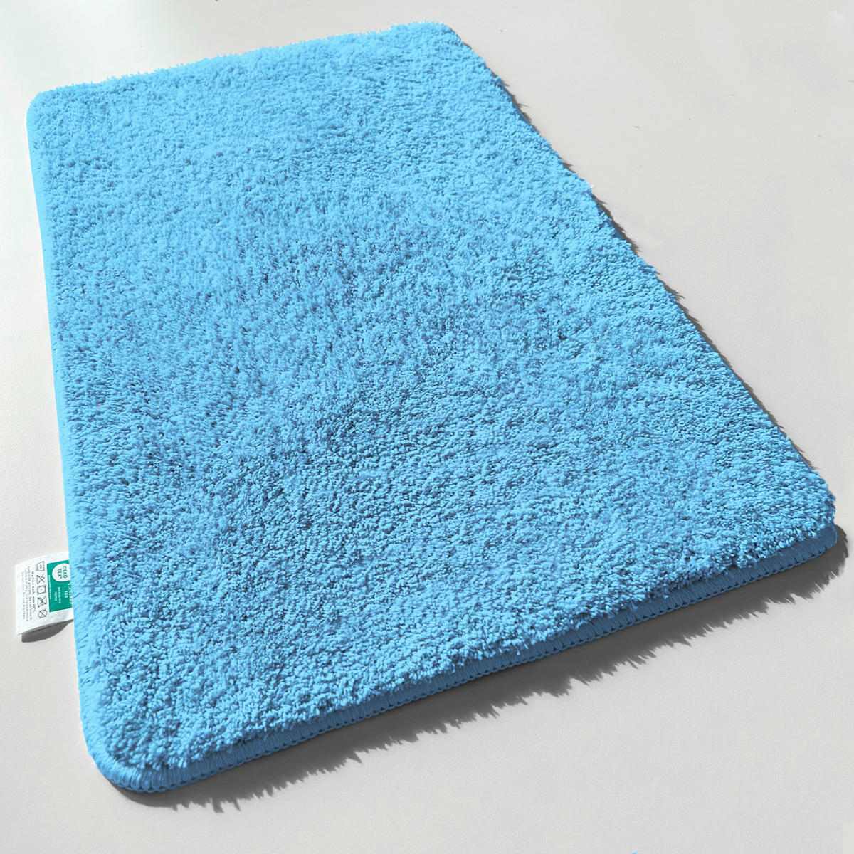 BADEMATTE SKY Hellblau 50/60 cm  - Hellblau, Basics, Kunststoff/Textil (50/60cm) - Floordirekt