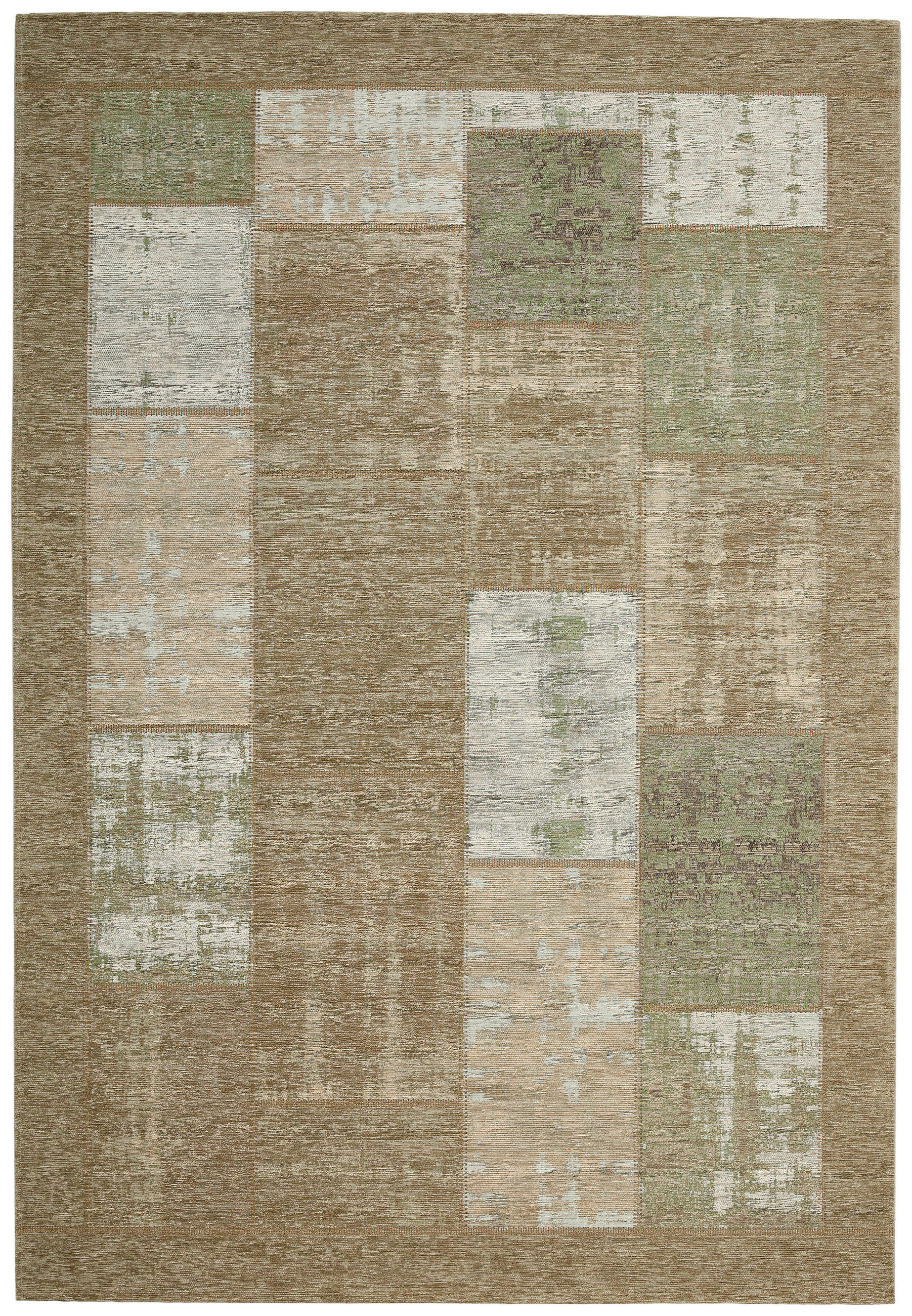 FLACHWEBETEPPICH Wohnzimmer 130/190 cm Grün  - Grün, Basics, Kunststoff/Textil (130/190cm) - Novel