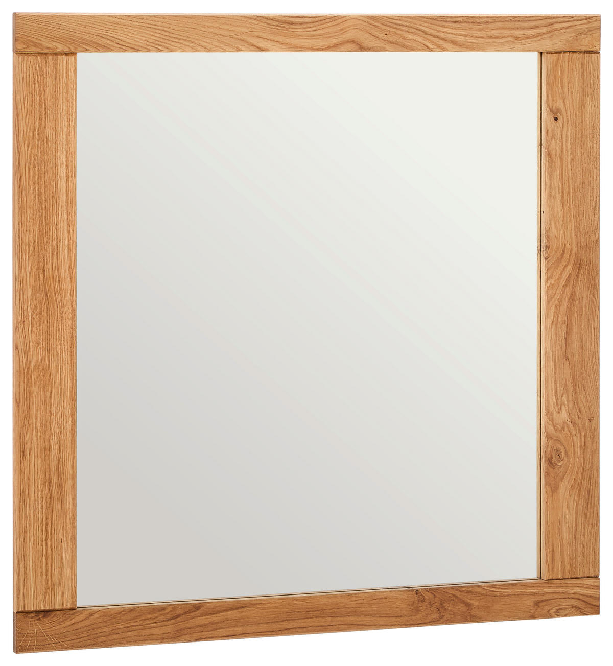 WANDSPIEGEL 80/80/2 cm    in quadratisch  - Eichefarben, KONVENTIONELL, Glas/Holz (80/80/2cm) - Linea Natura