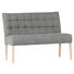 SITZBANK 140/94/65 cm in Dunkelgrau - Dunkelgrau/Naturfarben, KONVENTIONELL, Holz/Textil (140/94/65cm) - Cantus SITZBANK 140/94/65 cm in Dunkelgrau - Dunkelgrau/Naturfarben, KONVENTIONELL, Holz/Textil (140/94/65cm) - Cantus