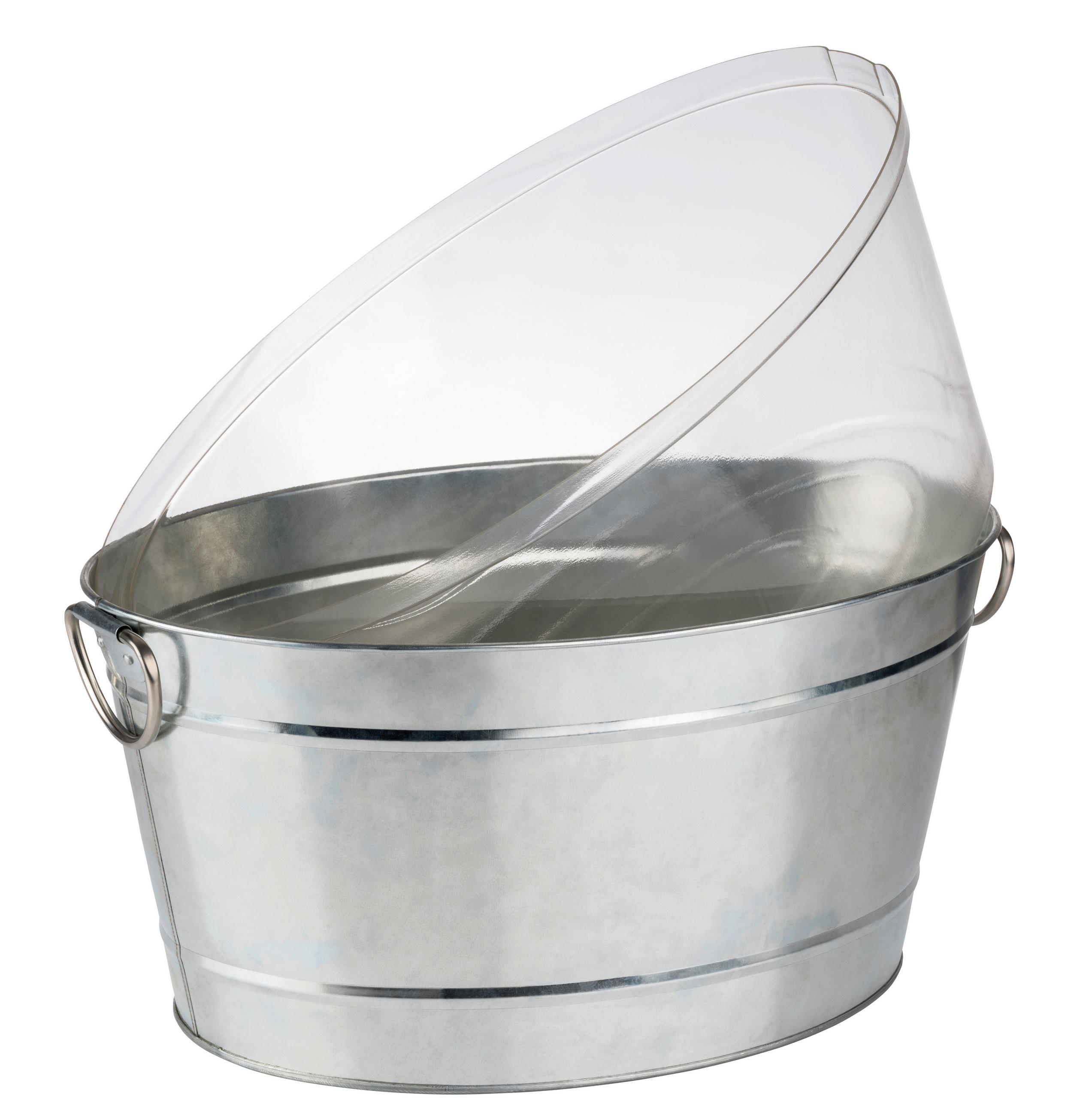 GETRÄNKEWANNE - Seidengrau, Basics, Kunststoff/Metall (50/32/23cm)