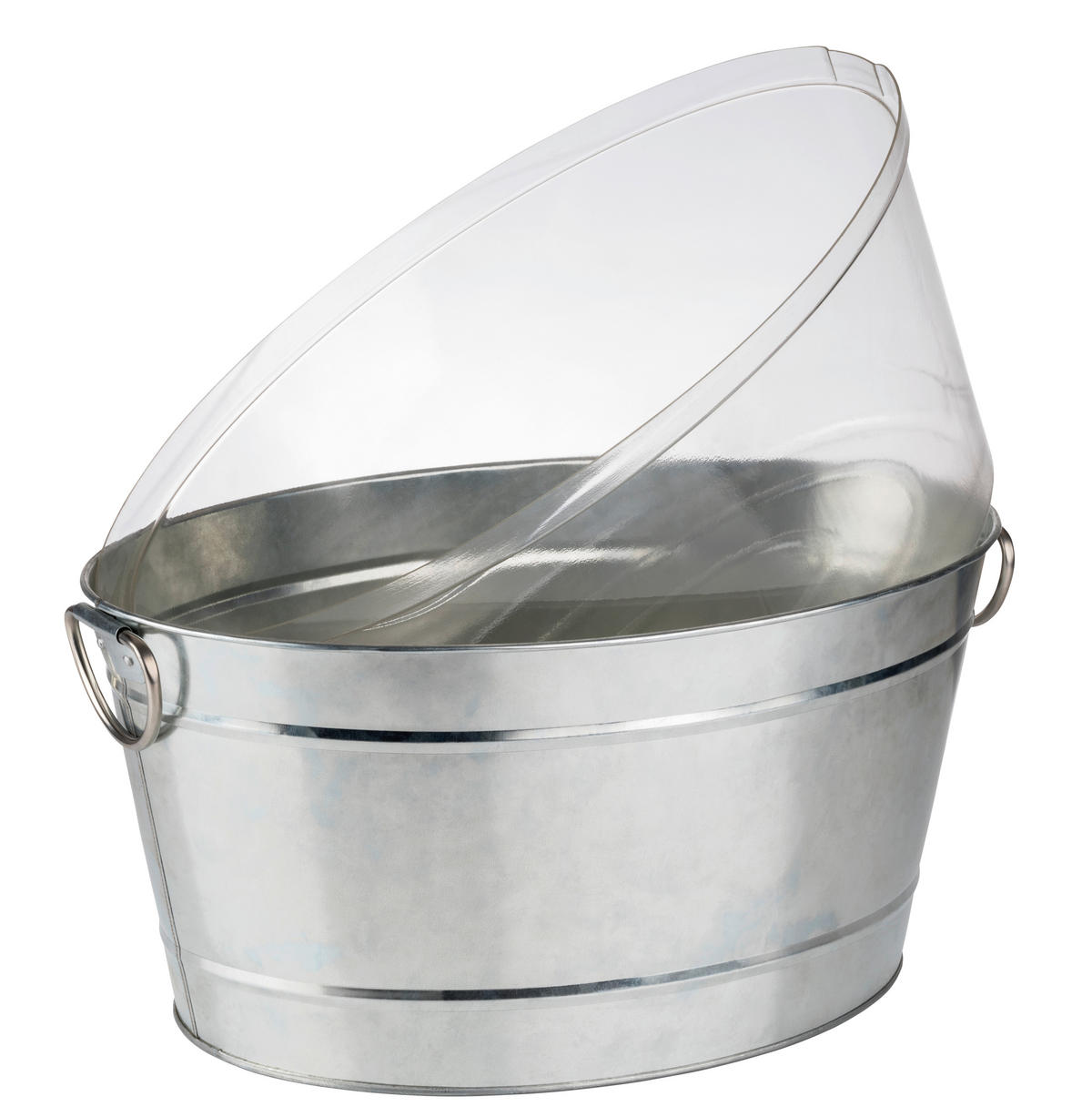 GETRÄNKEWANNE - Seidengrau, Basics, Kunststoff/Metall (50/32/23cm)