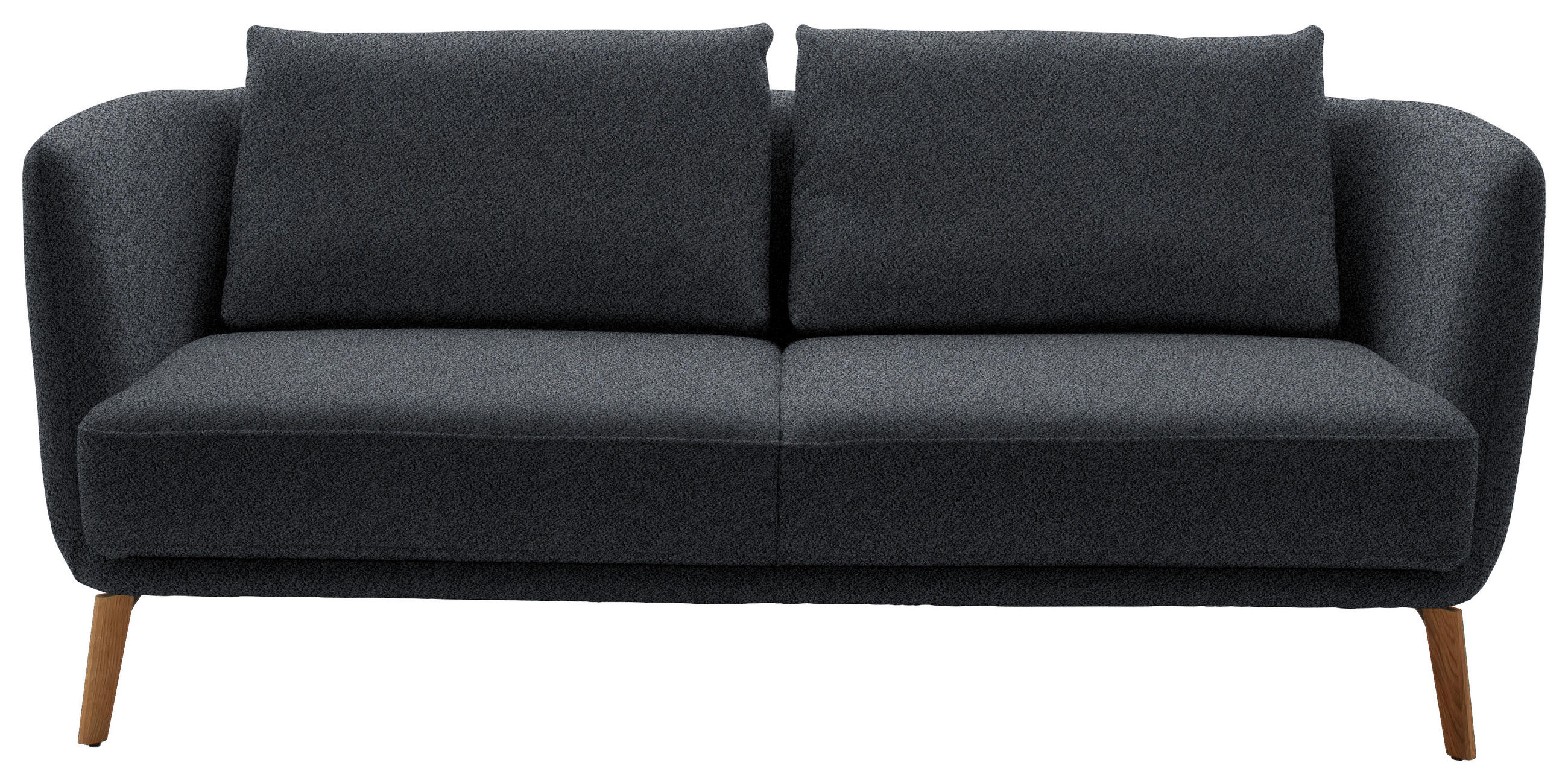 2,5-SITZER  in Flachgewebe Dunkelblau  - Eichefarben/Dunkelblau, Design, Holz/Textil (190/71/91cm) - Schöner Wohnen