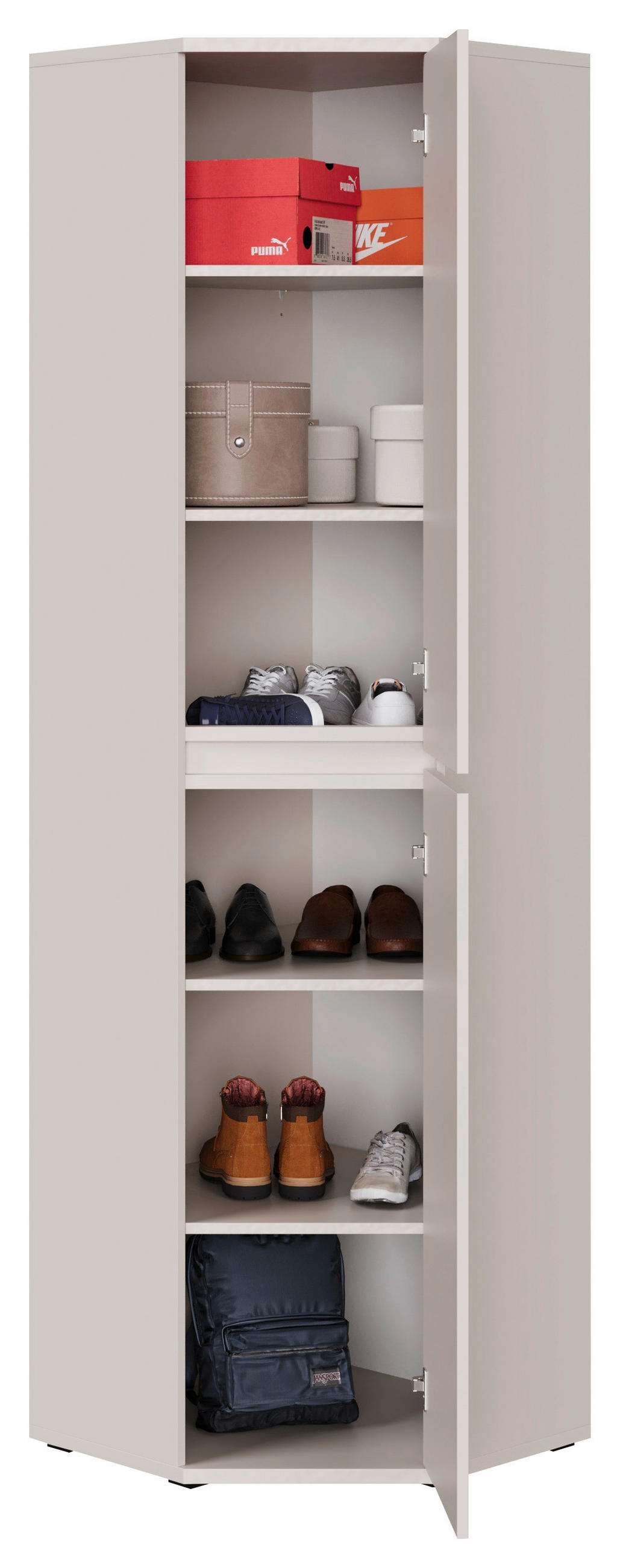 ECKSCHRANK 60/210/60 cm Kaschmir  - Kaschmir, KONVENTIONELL, Holzwerkstoff (60/210/60cm) - Xora