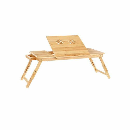 LAPTOPTISCH Bambus Naturfarben, Hellbraun  - Hellbraun/Naturfarben, Basics, Holz (80-89/21-29/35cm) - Boxxx