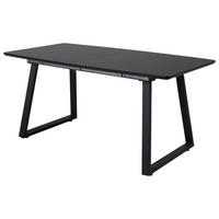ESSTISCH furniert rechteckig Schwarz  - Schwarz, Design, Holz/Holzwerkstoff (160-200/85/75cm) - Livetastic