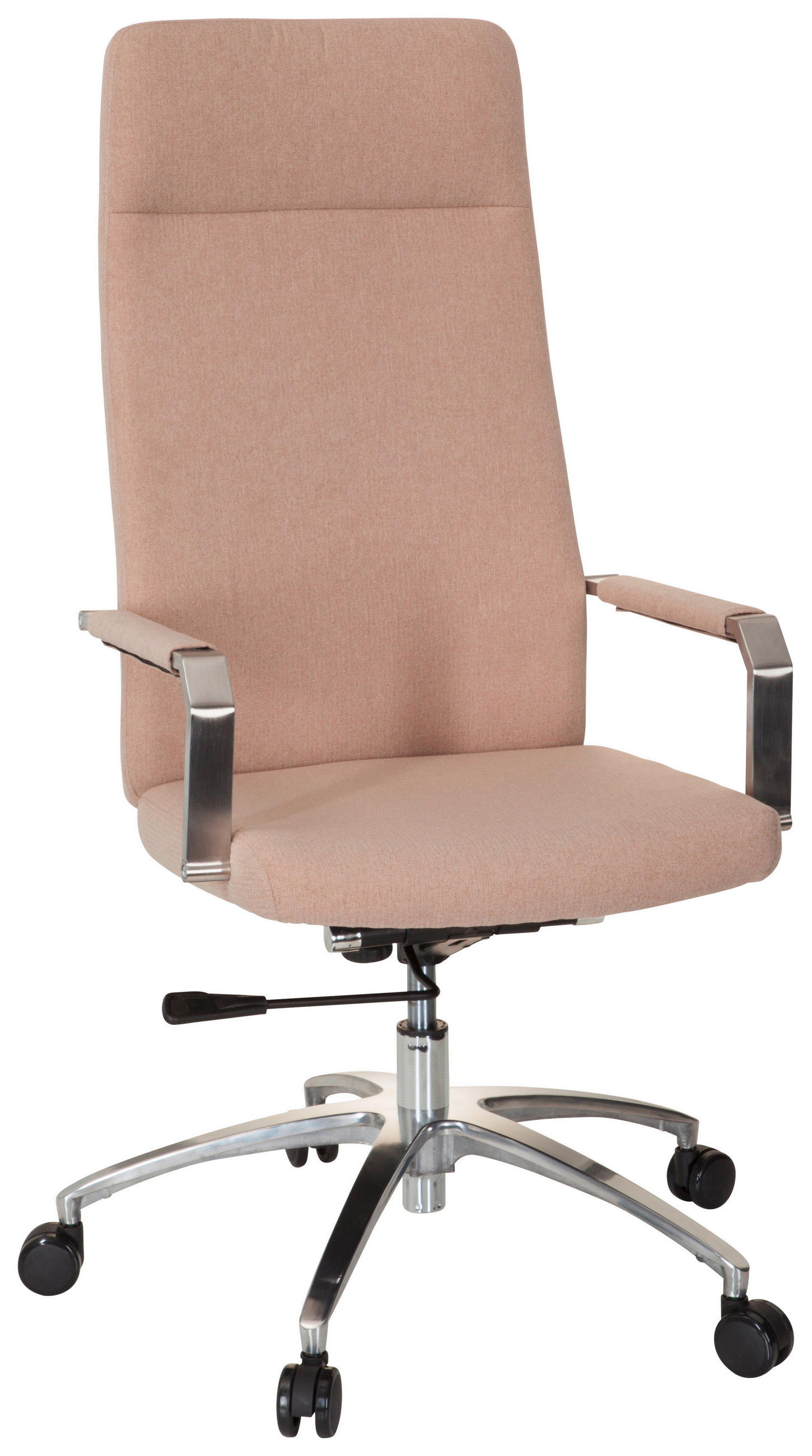 DREHSTUHL Flachgewebe Beige  - Beige/Alufarben, MODERN, Kunststoff/Textil (56/131/67cm) - MID.YOU