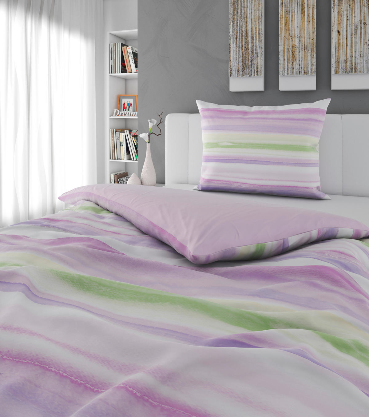 POSTELJINA S DVA LICA 140/200 cm   - ljubičasta, tekstil (140/200cm) - Esposa