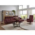 RELAXSESSEL in Leder Bordeaux  - Bordeaux/Schwarz, Design, Leder/Metall (82/119/85cm) - Dieter Knoll