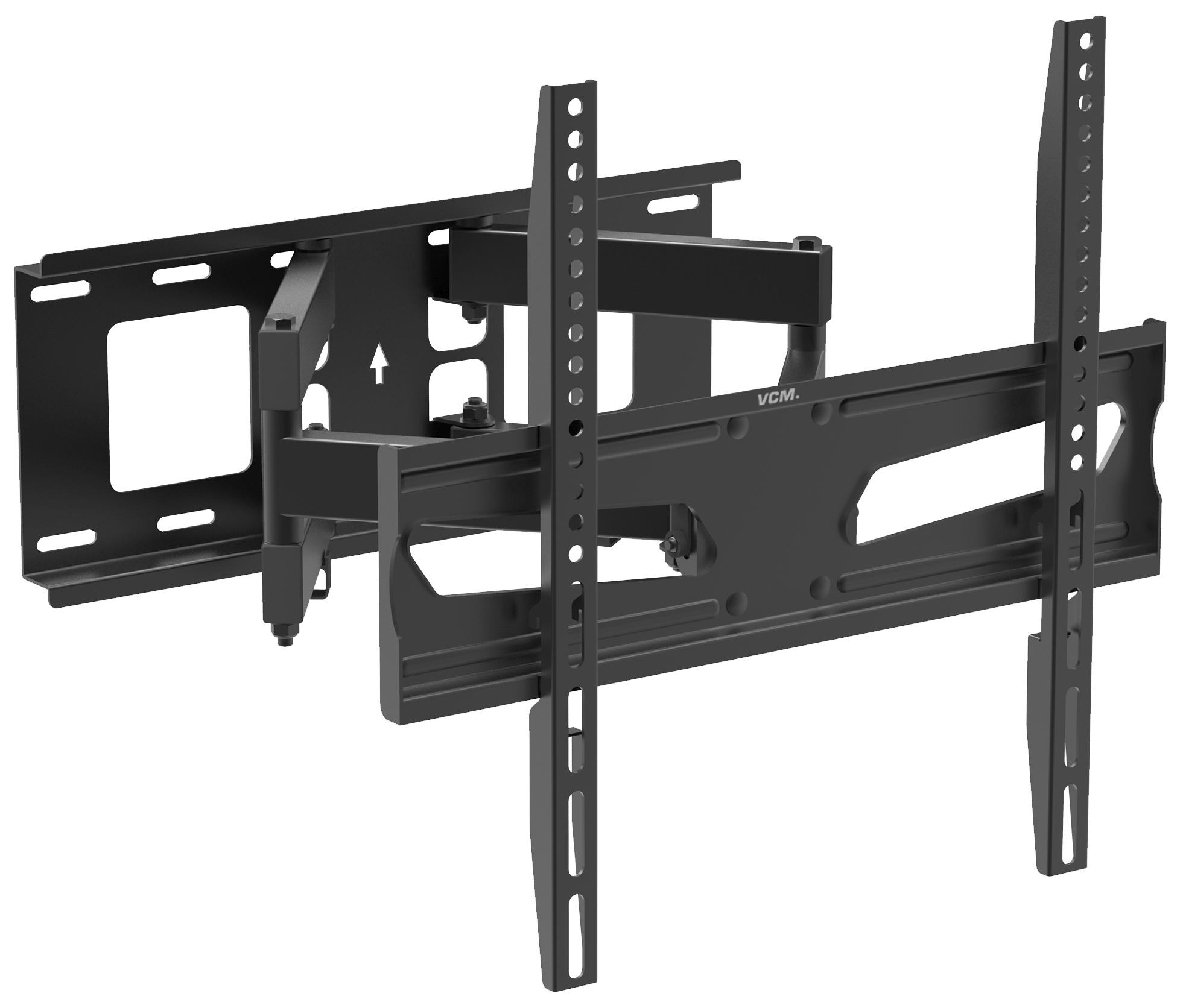 TV-WANDHALTER 32-55 Zoll  - Schwarz, Basics, Metall (45,4/43/7,5cm) - MID.YOU