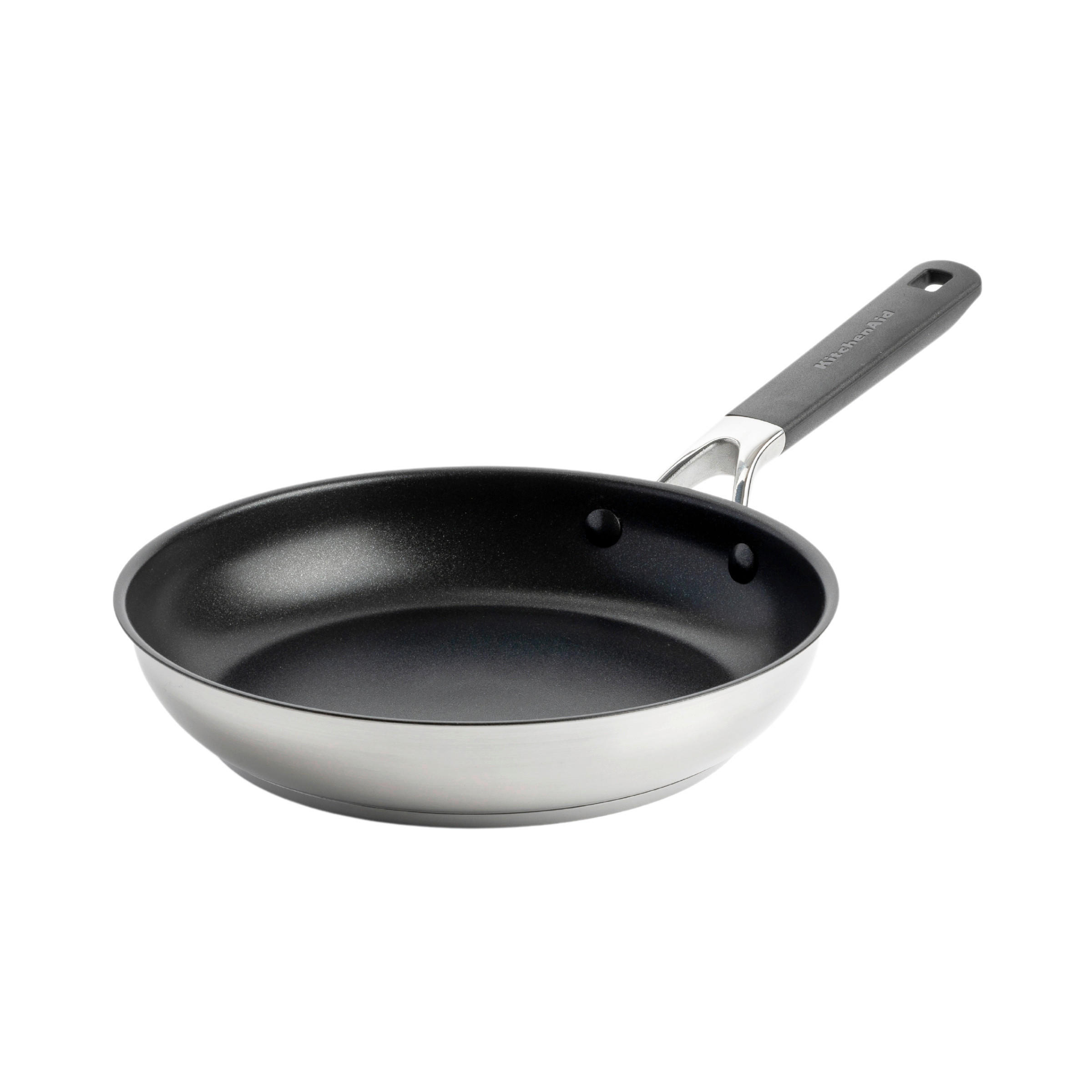 BRATPFANNE Classic Stainless Steel Keramikbeschichtung 28 cm  - Silberfarben, Basics, Kunststoff/Metall (28cm) - Kitchenaid