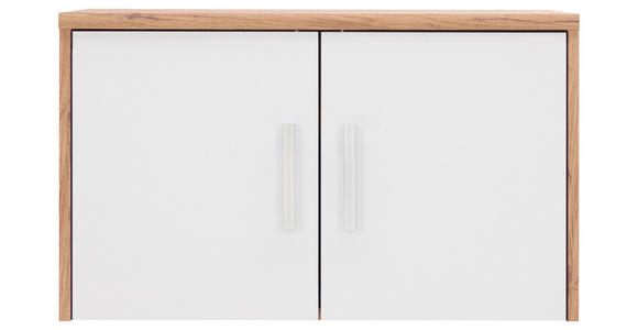 AUFSATZSCHRANK 72/43/54 cm  - Silberfarben/Eiche Wotan, Basics, Holzwerkstoff/Kunststoff (72/43/54cm) - Xora