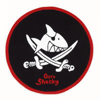 KINDERTEPPICH 130 cm Captn Sharky  - Rot/Schwarz, Trend, Naturmaterialien/Textil (130cm)