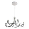 LED-HÄNGELEUCHTE 55 cm  - Silberfarben/Weiß, Design, Kunststoff/Metall (55cm) - Näve