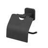 TOILETTENPAPIERHALTER - Schwarz, KONVENTIONELL, Metall (14,5/13/6,5cm) - Wenko