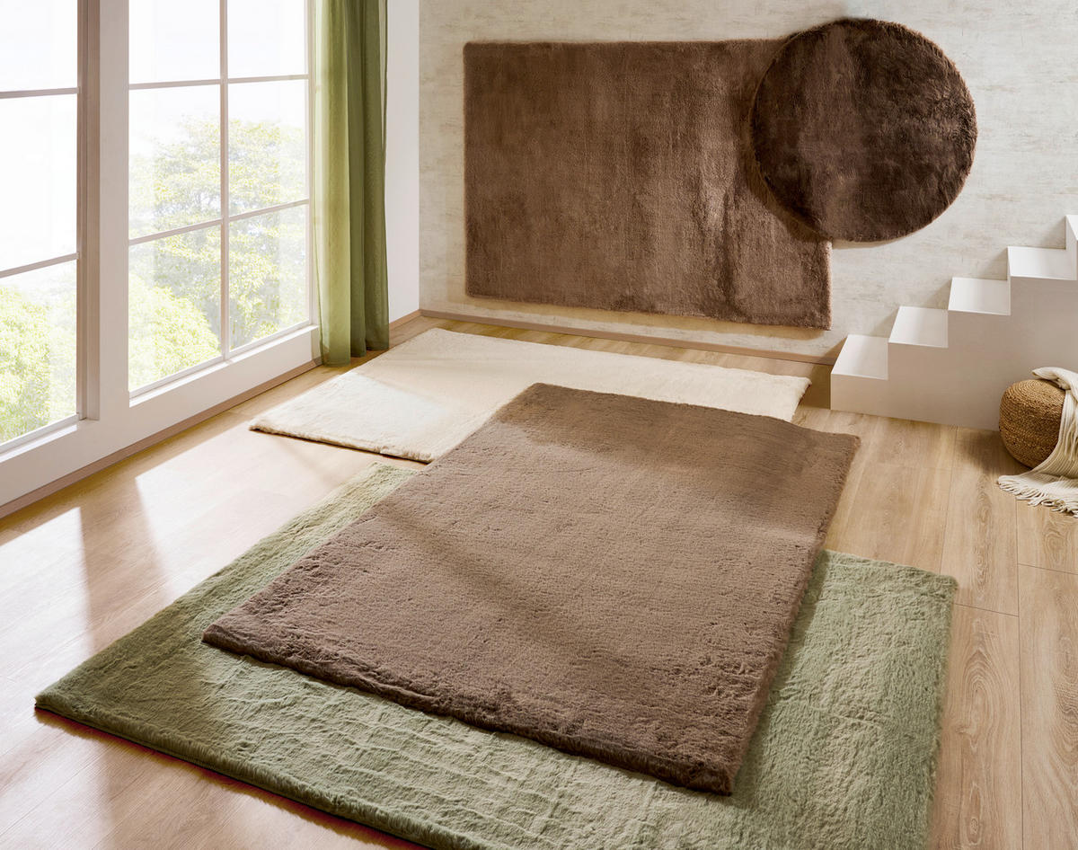 COVOR CU FIR LUNG Country Life  Lhasa  - maro/maro deschis, Design, textil (130/190cm) - Novel