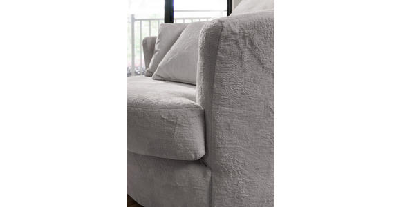 SESSEL in Plüsch Grau  - Schwarz/Grau, KONVENTIONELL, Textil/Metall (115/72/115cm) - Carryhome