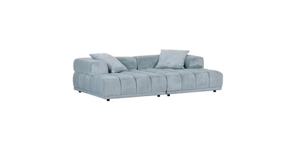 SOFAELEMENT Plüsch Mintgrün - Schwarz/Mintgrün, KONVENTIONELL, Kunststoff/Textil (125/66/155cm) - Carryhome