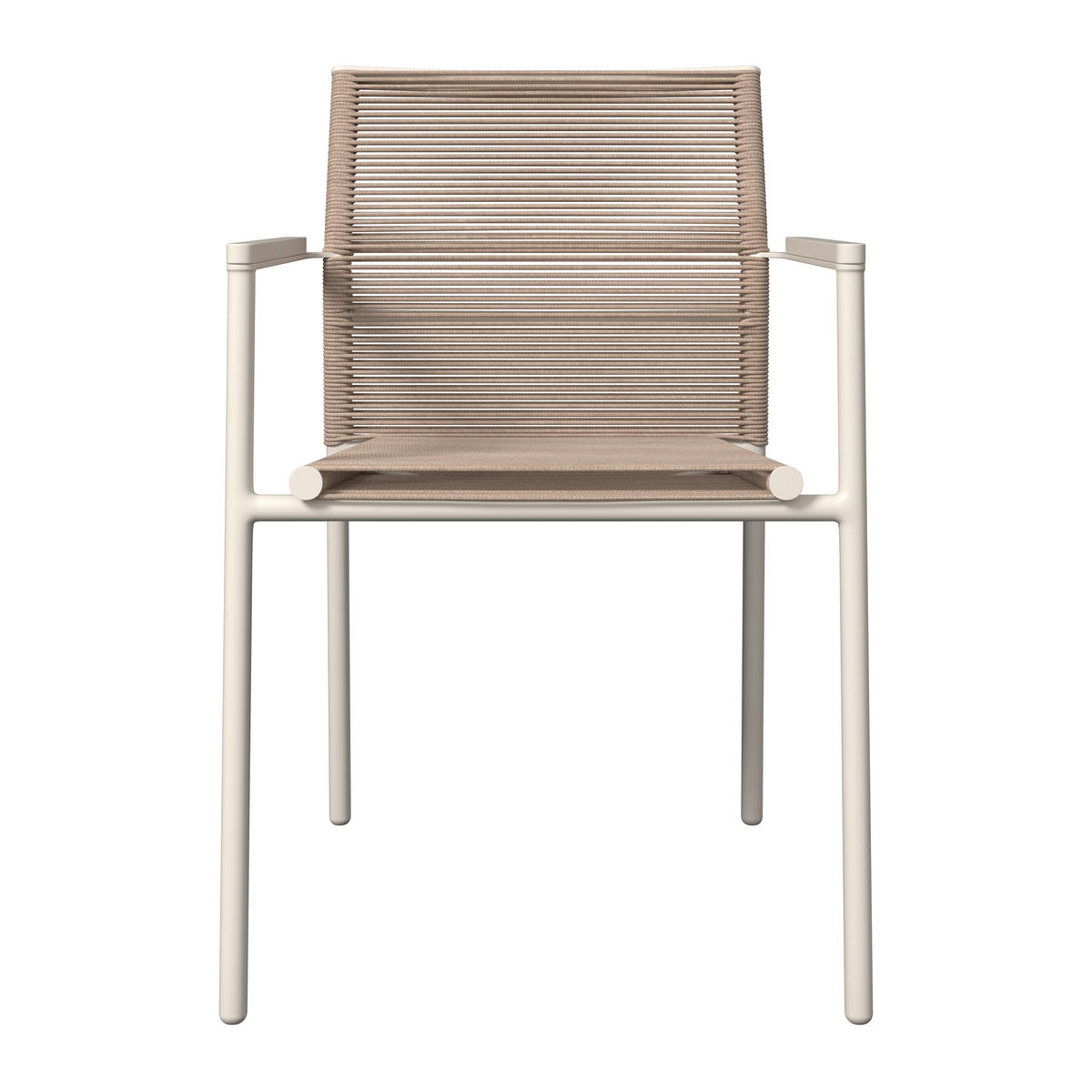 STAPELSESSEL Aluminium Beige  - Beige, Design, Textil/Metall (54/81,5/59cm) - Ambia Garden