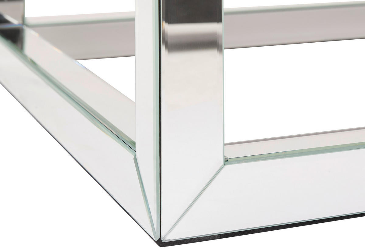 COUCHTISCH Spiegelglas rechteckig Klar  - Klar, Design, Glas/Holzwerkstoff (121/49/73.5cm) - MID.YOU