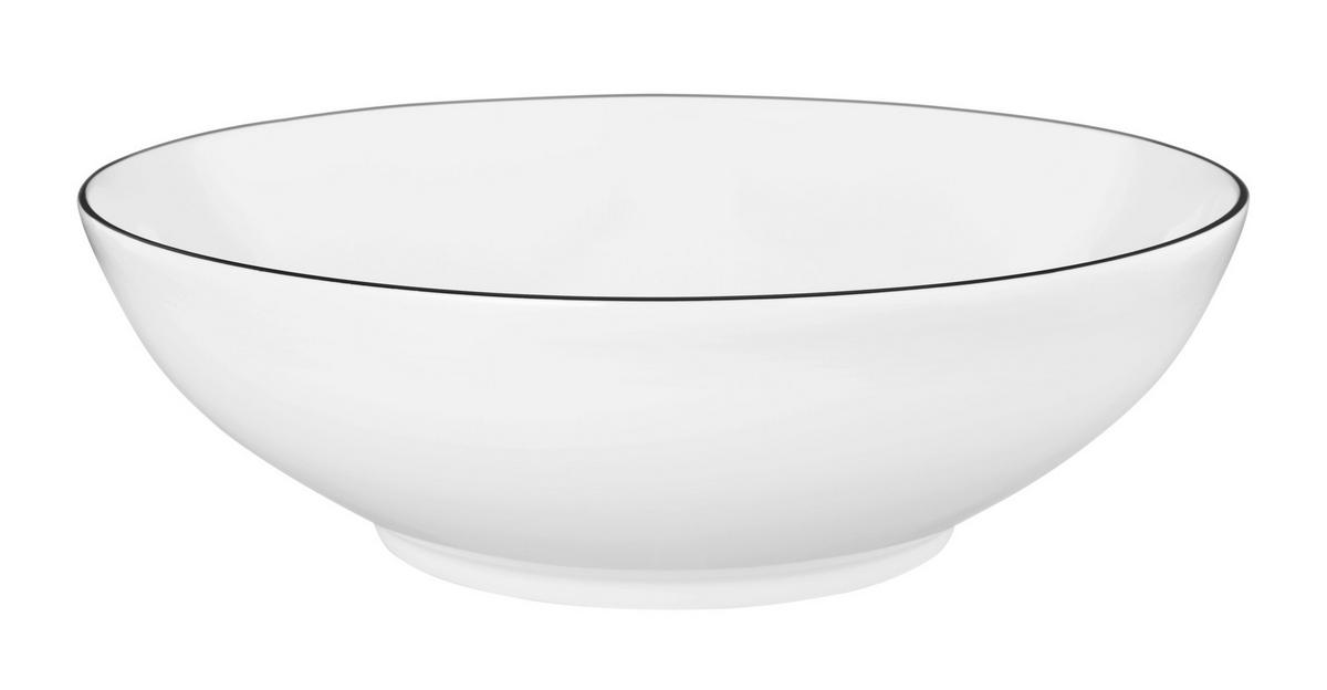 SKLEDA  Lido Black Line  keramika  23 cm        - bela, Trendi, keramika (23cm) - Seltmann Weiden