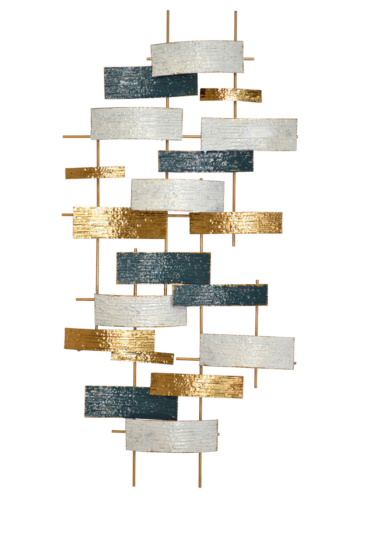 WANDDEKO Metall  - Goldfarben/Creme, Design, Metall (5,5/120/59,5cm) - MID.YOU