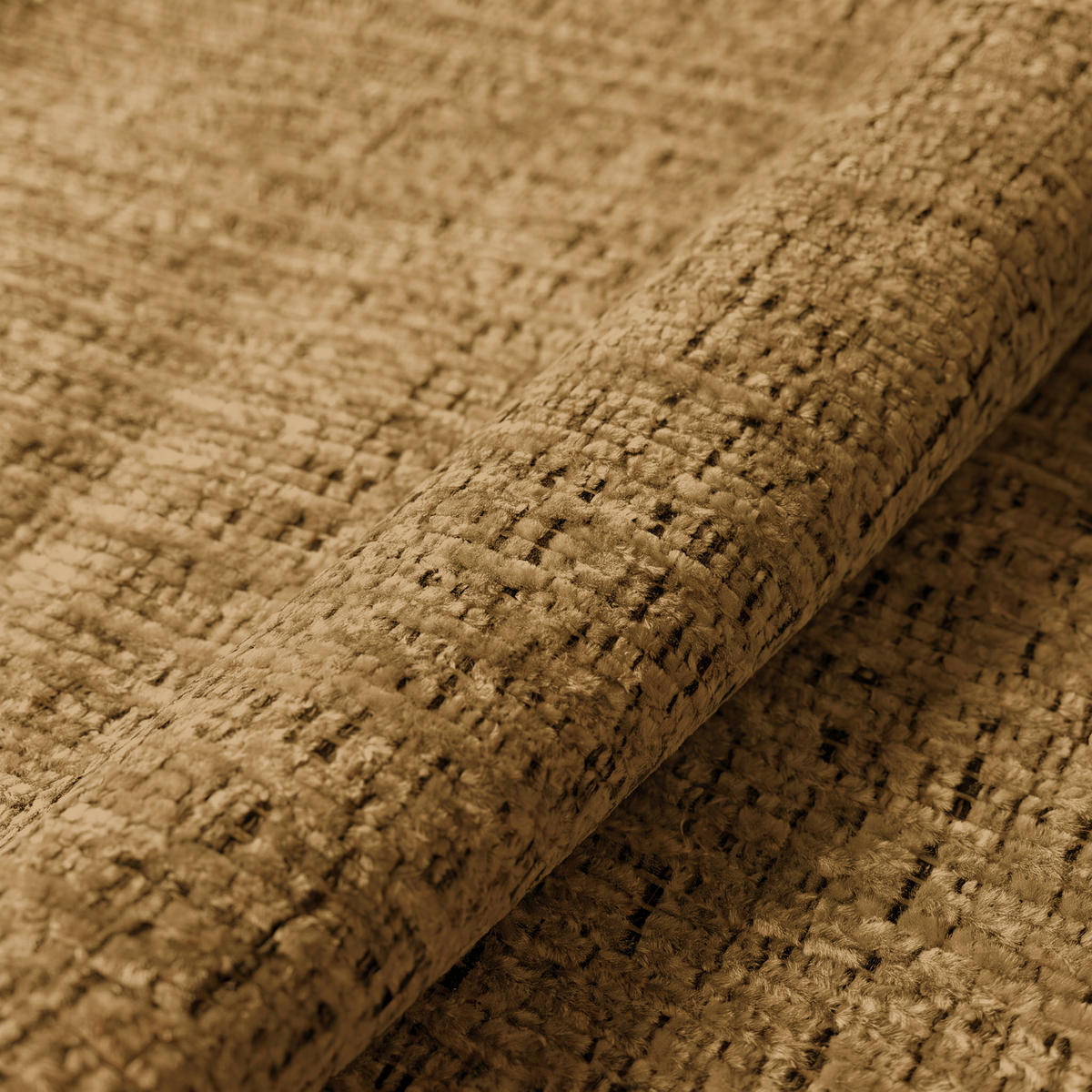 MEGASOFA Chenille Senfgelb  - Senfgelb/Schwarz, Trend, Kunststoff/Textil (238/80/140cm) - MID.YOU