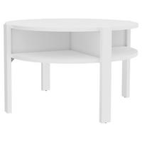 KLUBSKA MIZA, bela  - bela, Romantika, leseni material (74,4/74,4/45,5cm) - Ti'me