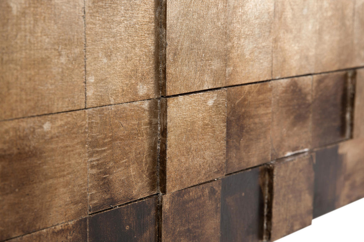 OBJEKTBILD Strukturen 180/56 cm  - Silberfarben/Goldfarben, Design, Holz (180/56cm) - Monee