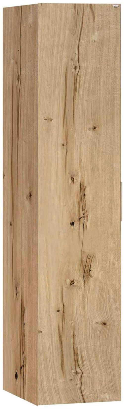 HOCHSCHRANK  - Eichefarben/Grau, Design, Glas/Holz (160cm) - Voglauer